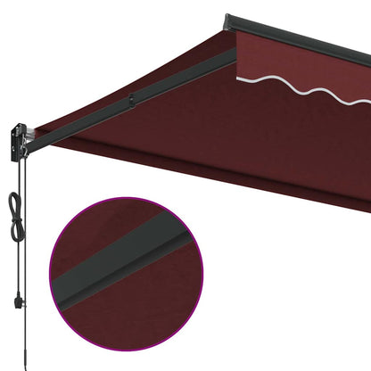 Tenda da Sole Retrattile Automatica Bordò 350x250 cm