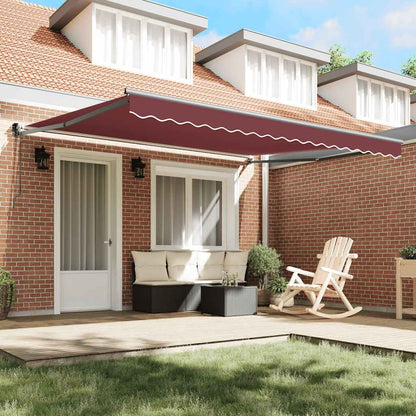 Tenda da Sole Retrattile Automatica Bordò 400x300 cm | homemem39