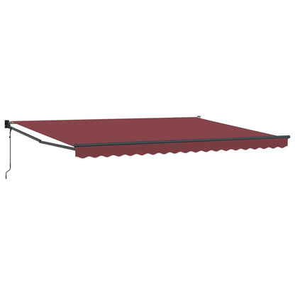 Tenda da Sole Retrattile Automatica Bordò 450x300 cm | homemem39