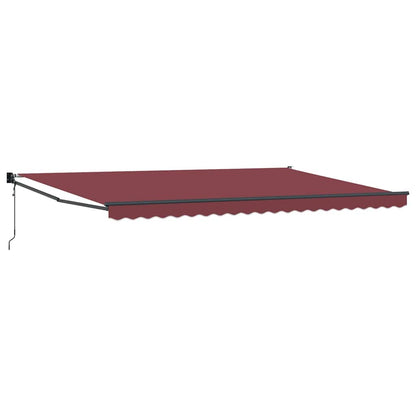 Tenda da Sole Retrattile Automatica Bordò 500x300 cm | homemem39