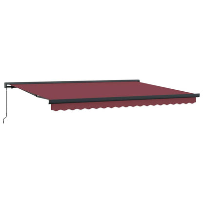 Tenda da Sole Retrattile Manuale Bordò 450x300 cm | homemem39