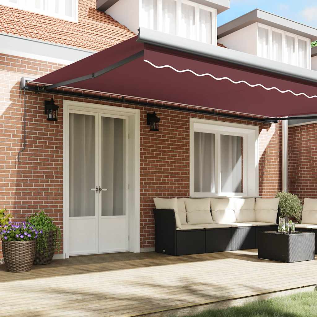 Tenda da Sole Retrattile Automatica Bordò 300x250 cm