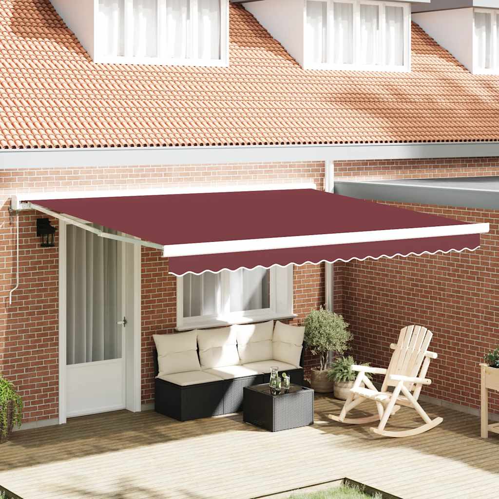 Tenda da Sole Retrattile Automatica Bordò 400x300 cm