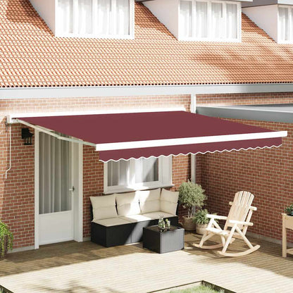 Tenda da Sole Retrattile Automatica Bordò 400x300 cm
