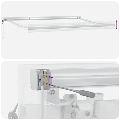 Tenda da Sole Retrattile Automatica Bordò 450x300 cm | homemem39