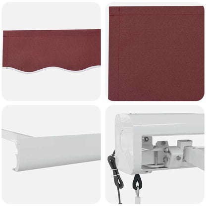 Tenda da Sole Retrattile Automatica Bordò 450x300 cm | homemem39
