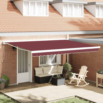Tenda da Sole Retrattile Automatica Bordò 450x300 cm