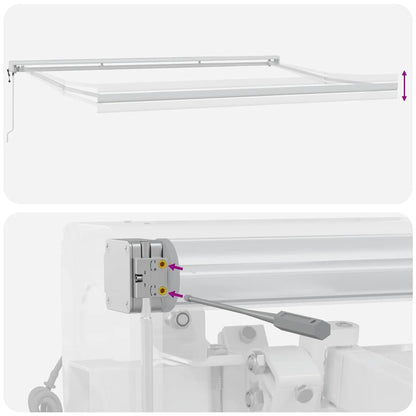 Tenda da Sole Retrattile Automatica Bordò 500x300 cm | homemem39