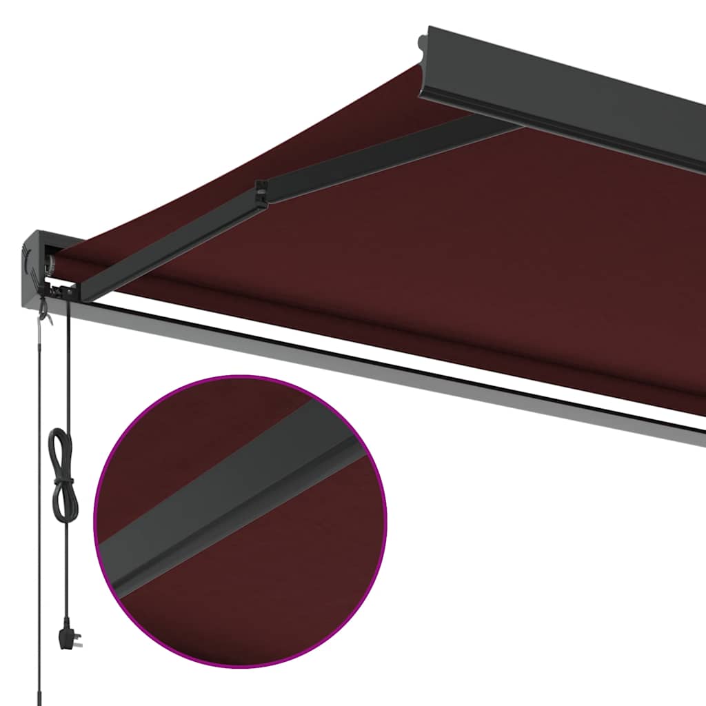 Tenda da Sole Retrattile Automatica Bordò 350x250 cm