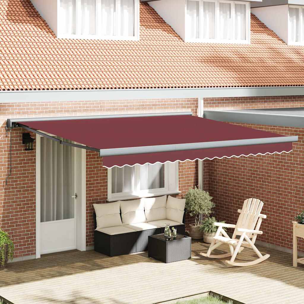 Tenda da Sole Retrattile Automatica Bordò 400x300 cm