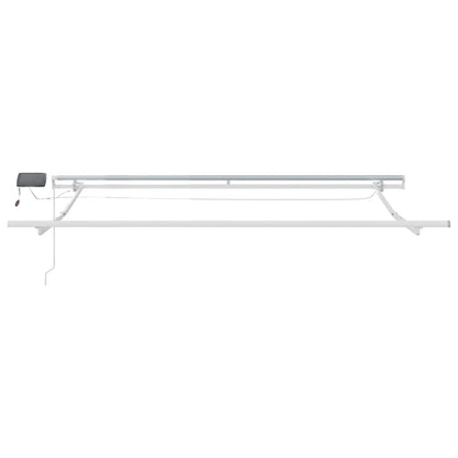 Tenda Retrattile Manuale con LED 300x250cm Marrone | homemem39