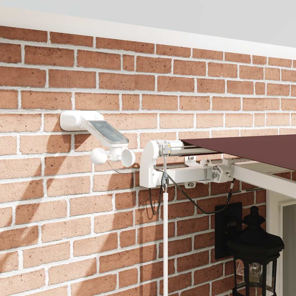 Tenda da Sole Retrattile Automatica con LED Marrone 500x300 cm | homemem39