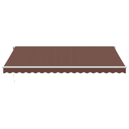 Tenda da Sole Retrattile Automatica Marrone 450x350 cm | homemem39