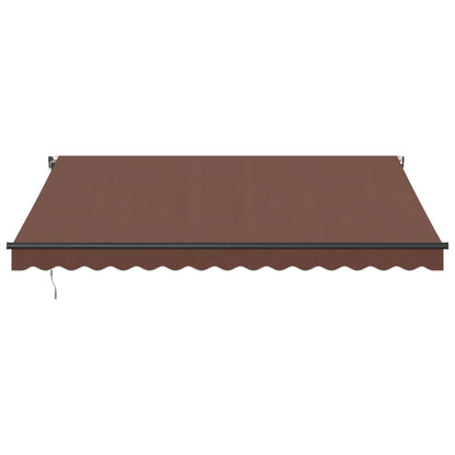 Tenda da Sole Retrattile Automatica Marrone 400x350 cm | homemem39