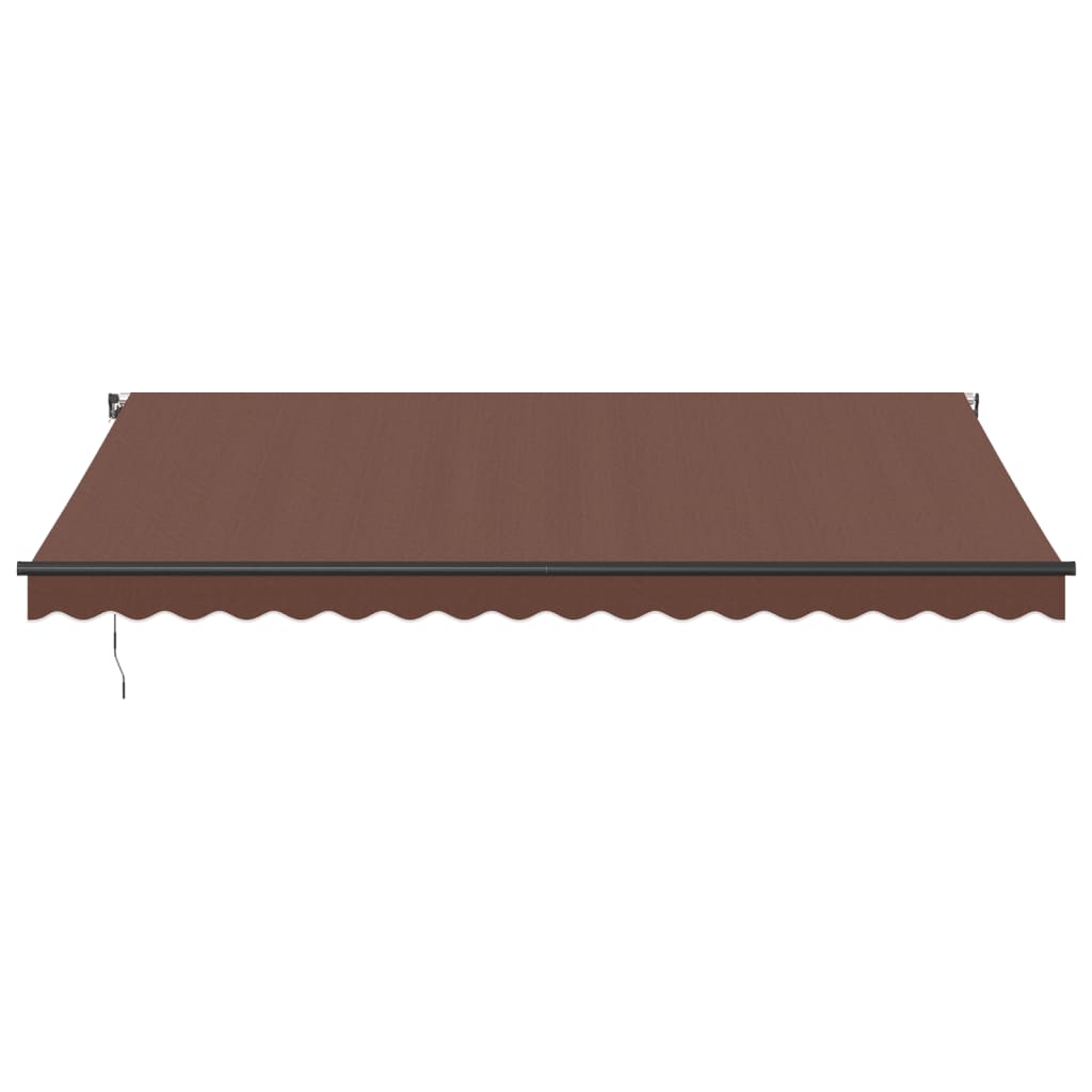 Tenda da Sole Retrattile Manuale Marrone 450x350 cm | homemem39