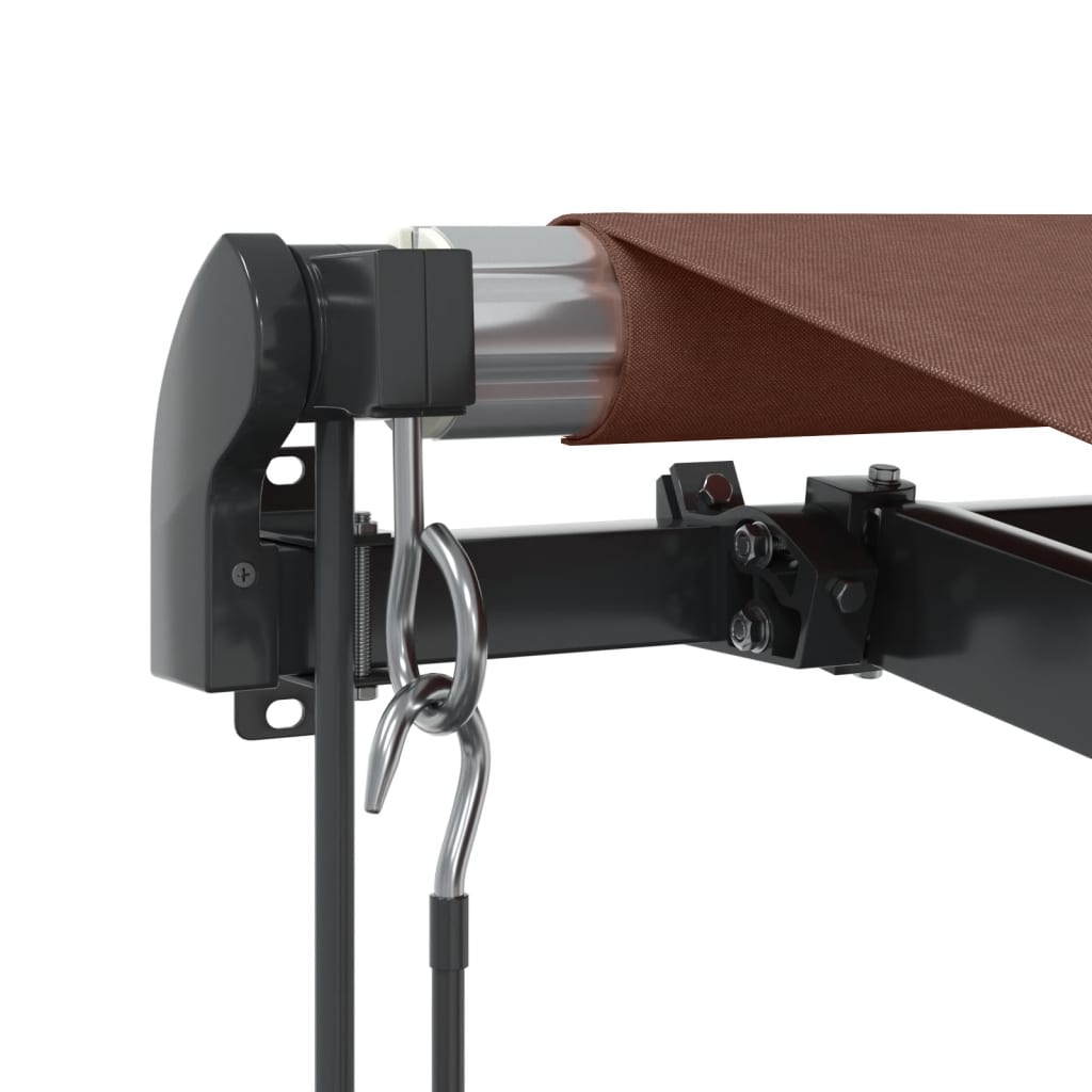 Tenda da Sole Retrattile Automatica con LED Marrone 450x350 cm | homemem39