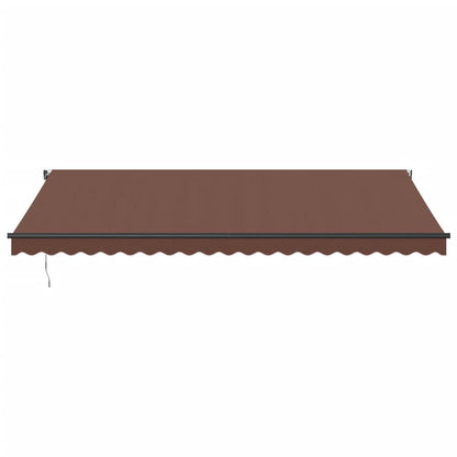 Tenda da Sole Retrattile Automatica Marrone 500x350 cm | homemem39