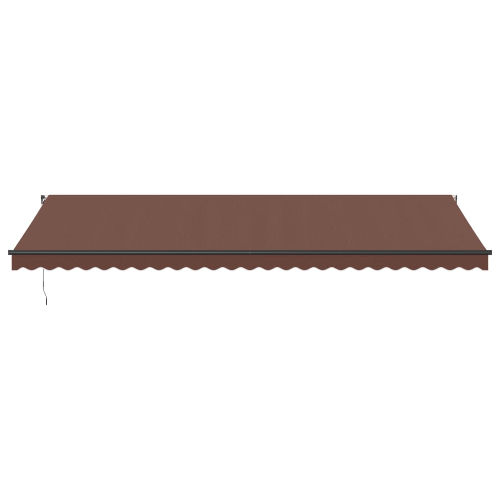 Tenda da Sole Retrattile Manuale Marrone 600x350 cm | homemem39