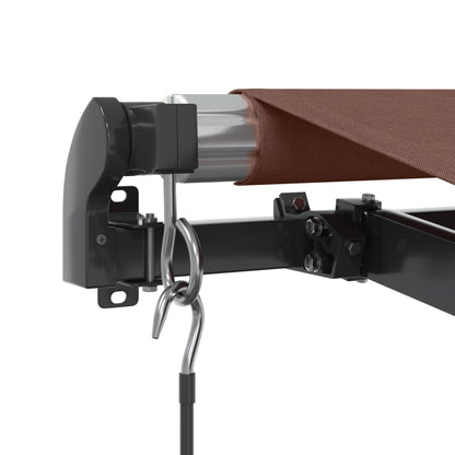 Tenda da Sole Retrattile Manuale Marrone 600x350 cm | homemem39