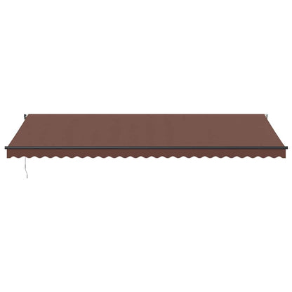 Tenda da Sole Retrattile Automatica Marrone 600x350 cm | homemem39