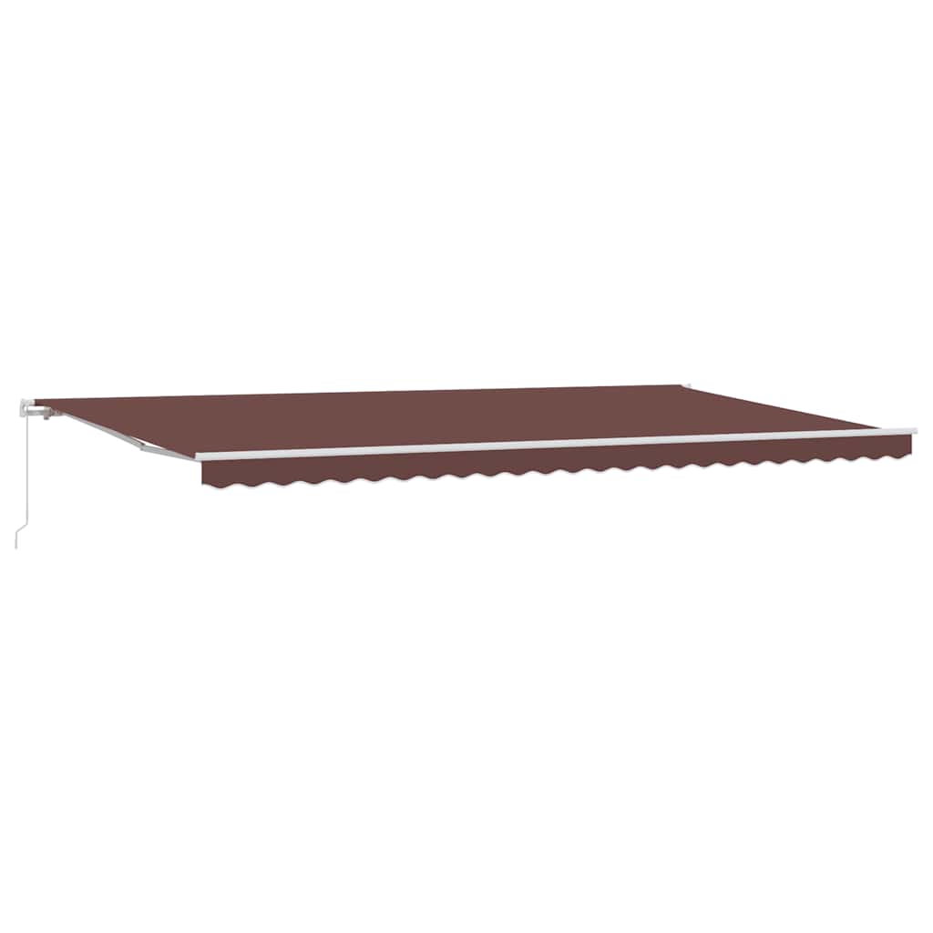 Tenda Retrattile Manuale 600x300 cm Marrone | homemem39