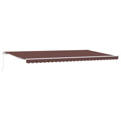 Tenda Retrattile Manuale 600x300 cm Marrone | homemem39