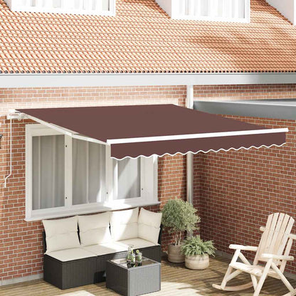 Tenda Sole Retrattile Manuale 300x250 cm Marrone