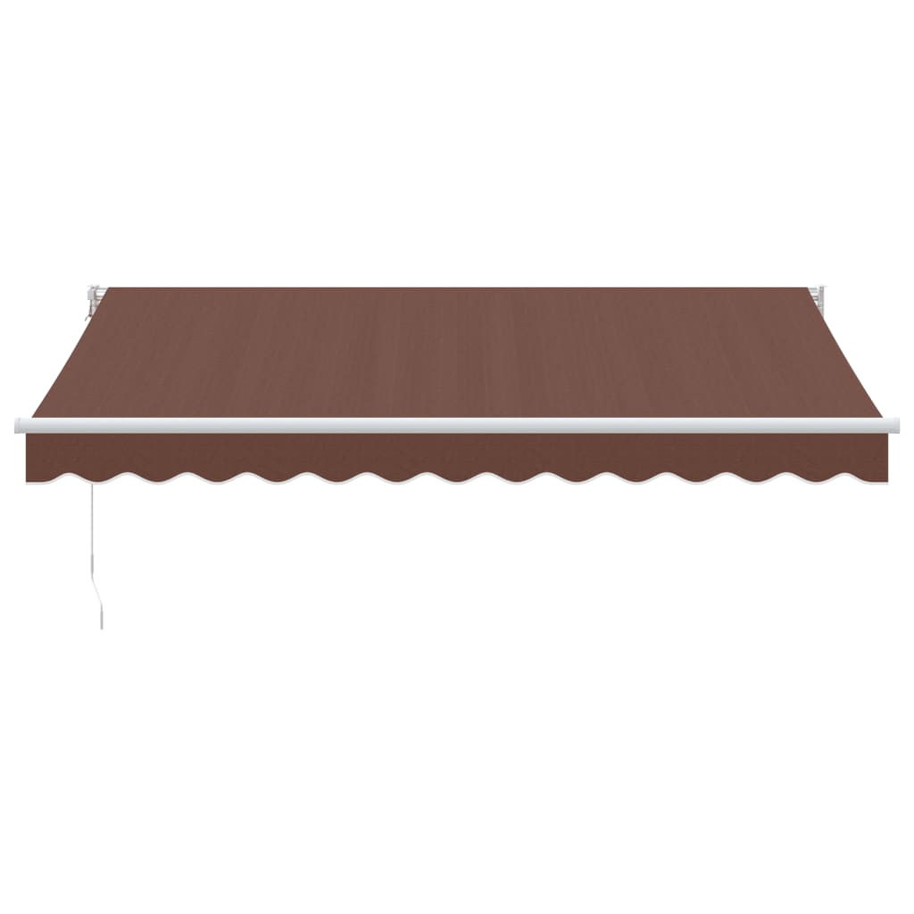 Tenda Sole Retrattile Manuale 350x250 cm Marrone | homemem39