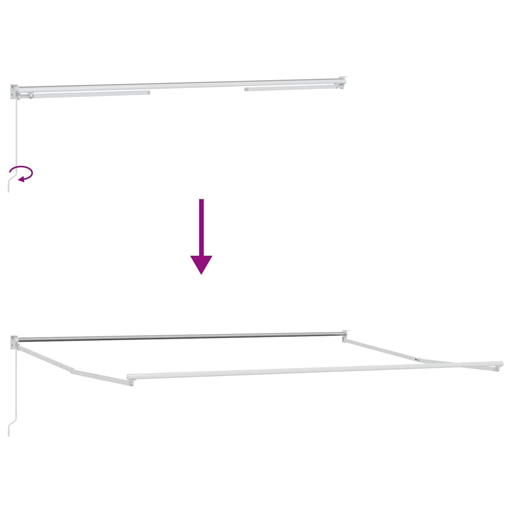 Tenda Sole Retrattile Manuale 400x300 cm Marrone | homemem39