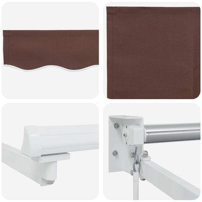 Tenda Sole Retrattile Manuale 400x300 cm Marrone | homemem39