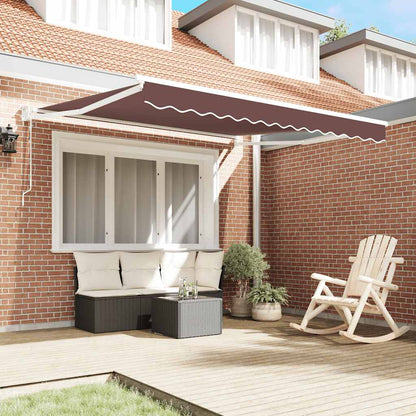 Tenda da Sole Retrattile Automatica Marrone 300x250 cm | homemem39