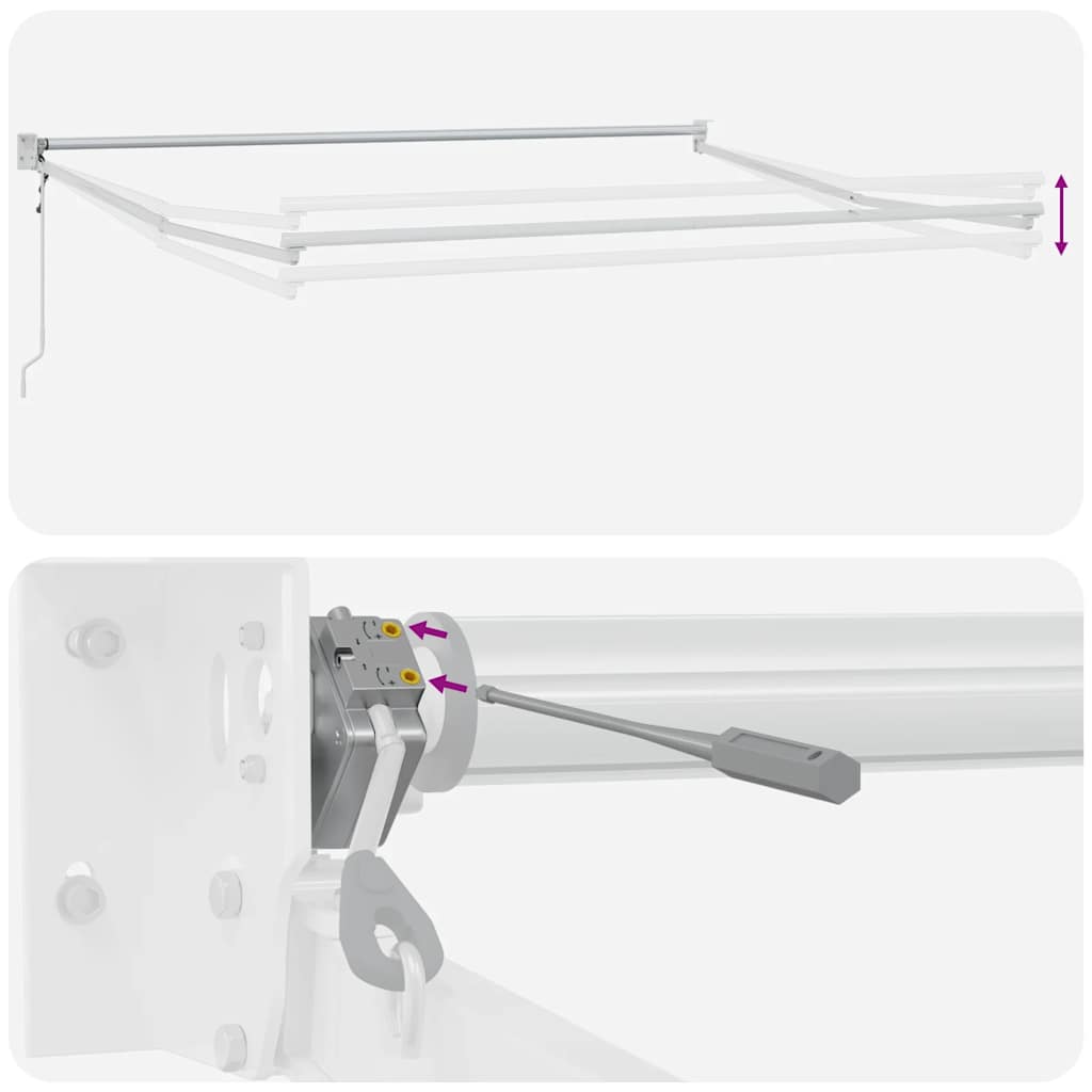 Tenda da Sole Retrattile Automatica Marrone 300x250 cm | homemem39