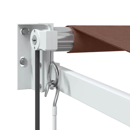 Tenda da Sole Retrattile Automatica Marrone 350x250 cm