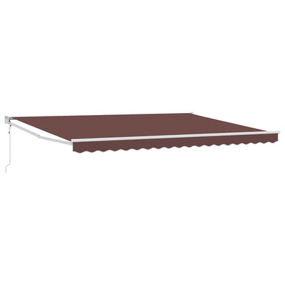 Tenda da Sole Retrattile Automatica Marrone 450x300 cm | homemem39