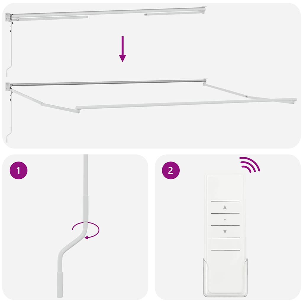 Tenda da Sole Retrattile Automatica Marrone 450x300 cm | homemem39