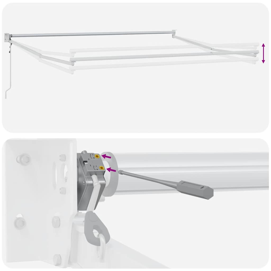 Tenda da Sole Retrattile Automatica Marrone 450x300 cm | homemem39