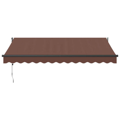 Tenda da Sole Retrattile Automatica Marrone 350x250 cm