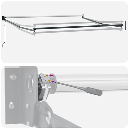Tenda da Sole Retrattile Automatica 400x300 cm Marrone | homemem39