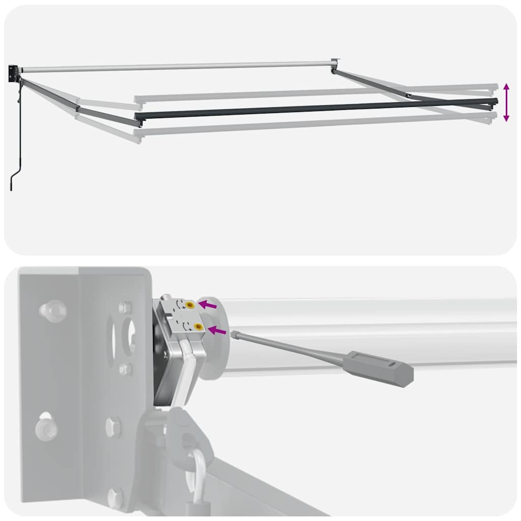 Tenda da Sole Retrattile Automatica Marrone 450x300 cm | homemem39