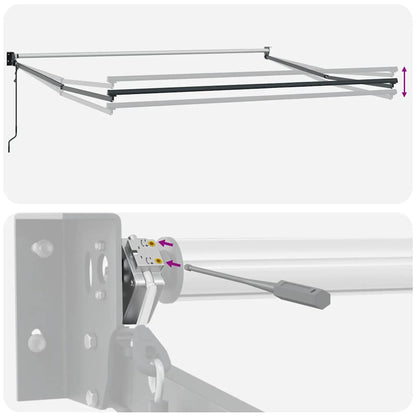 Tenda da Sole Retrattile Automatica Marrone 500x300 cm | homemem39