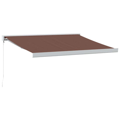 Tenda Sole Retrattile Manuale 350x250 cm Marrone
