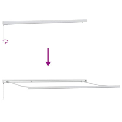 Tenda Sole Retrattile Manuale 450x300 cm Marrone | homemem39