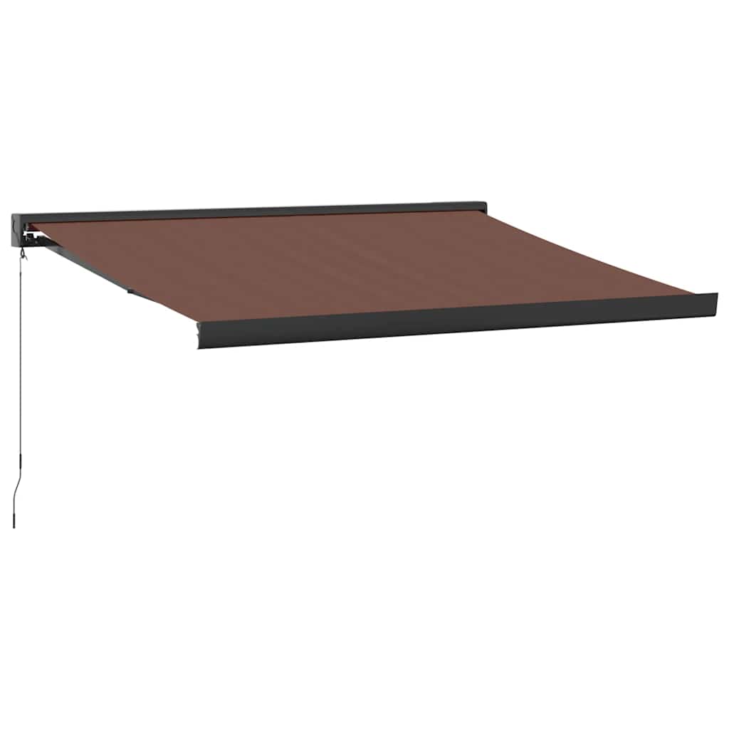 Tenda Sole Retrattile Manuale 350x250 cm Marrone