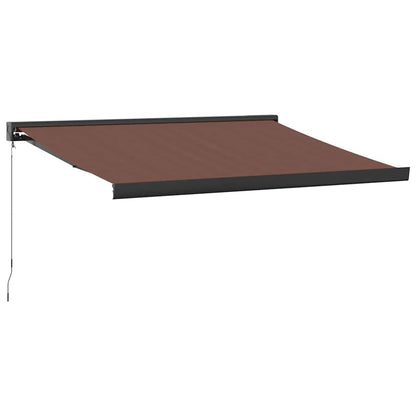 Tenda Sole Retrattile Manuale 350x250 cm Marrone