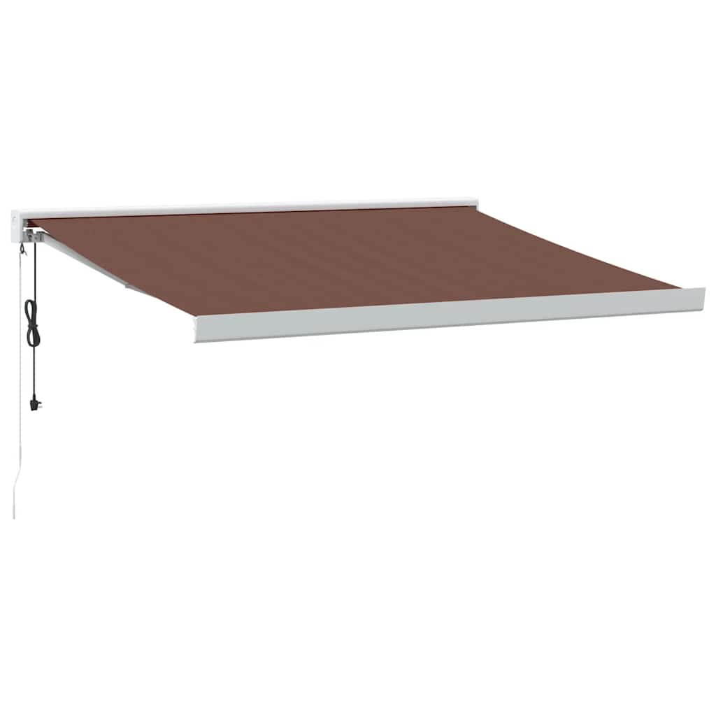 Tenda da Sole Retrattile Automatica Marrone 350x250 cm