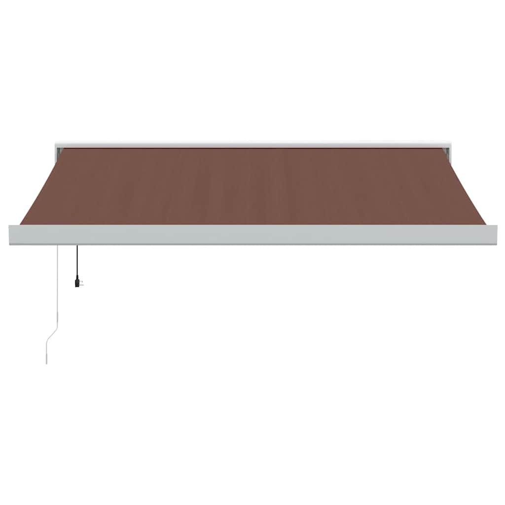Tenda da Sole Retrattile Automatica Marrone 350x250 cm