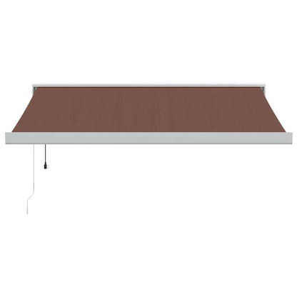 Tenda da Sole Retrattile Automatica Marrone 350x250 cm