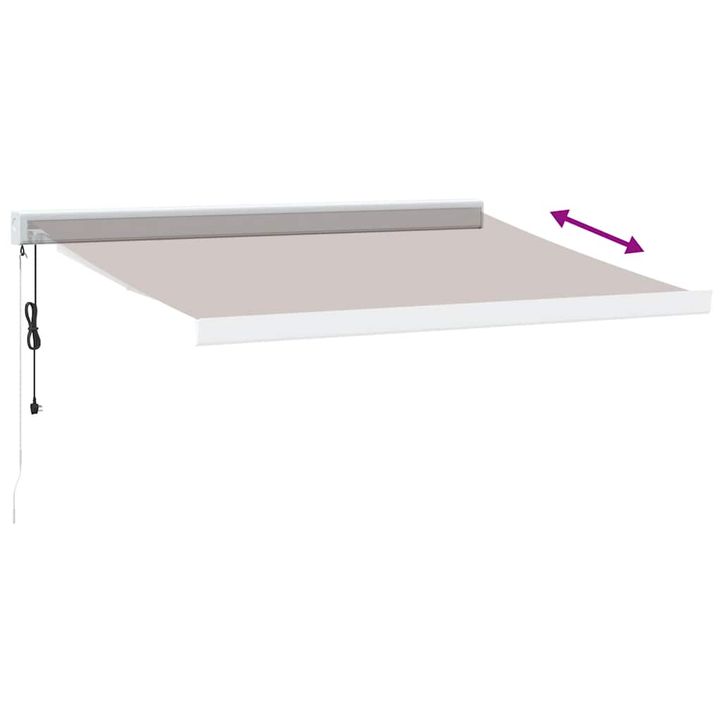 Tenda da Sole Retrattile Automatica Marrone 350x250 cm