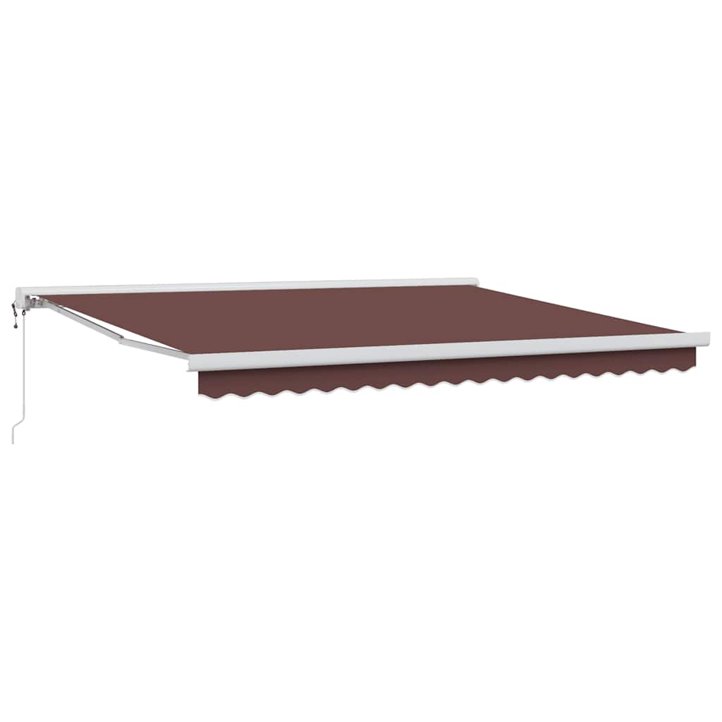 Tenda da Sole Retrattile Automatica 400x300 cm Marrone | homemem39