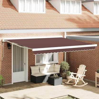 Tenda da Sole Retrattile Automatica 400x300 cm Marrone